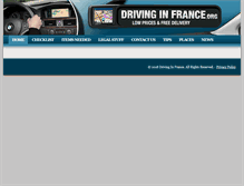 Tablet Screenshot of drivinginfrance.org